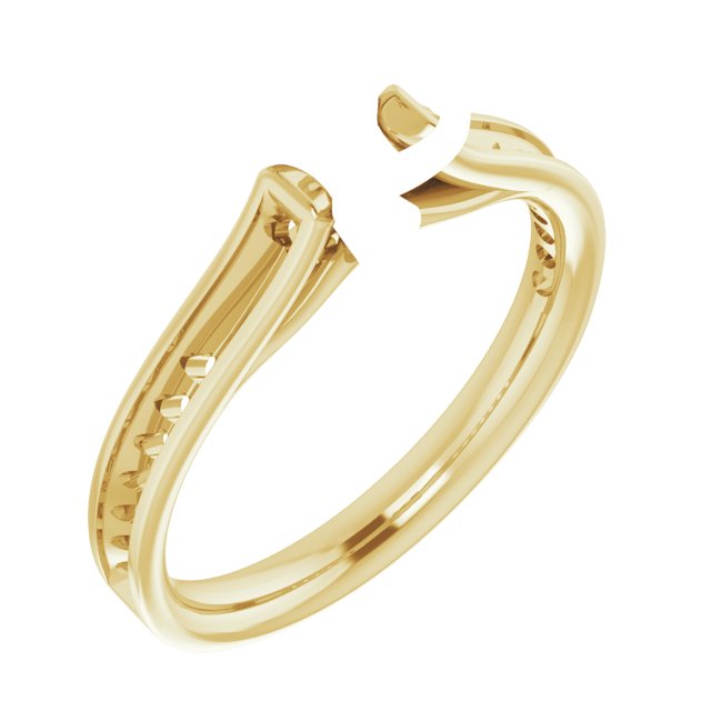 Accented Cathedral Engagement Ring