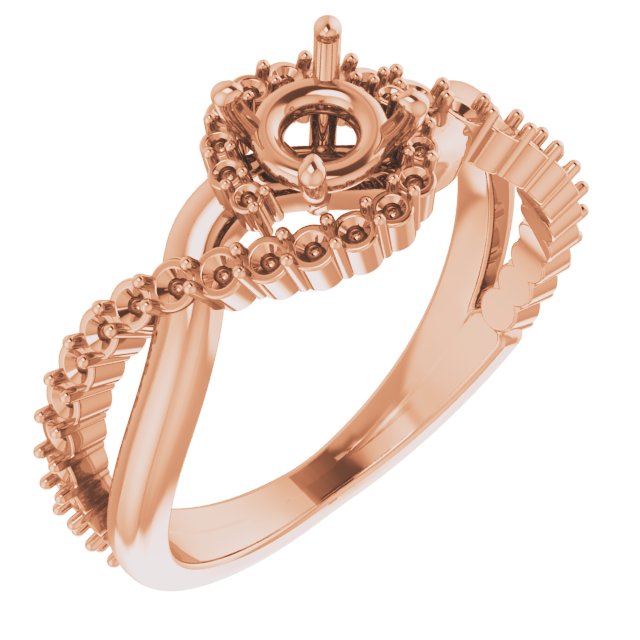 Halo-Style Bypass Engagement Ring or Band