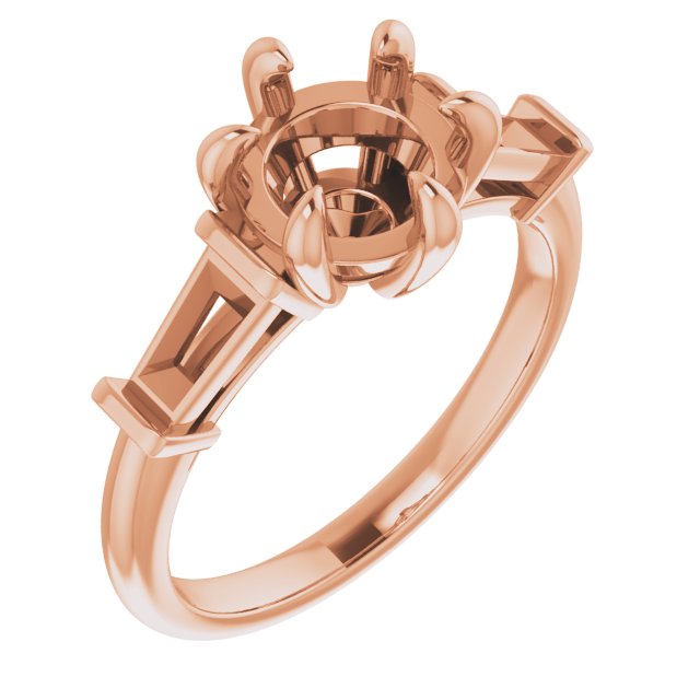 Claw-Prong Accented Engagement Ring or Band