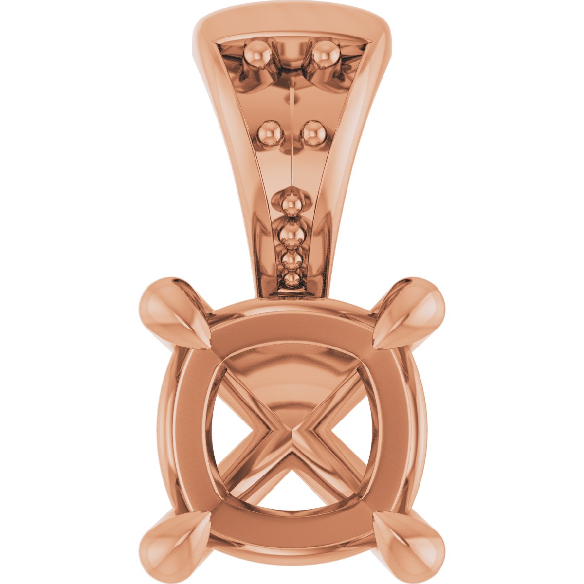 Accented Claw-Prong Pendant