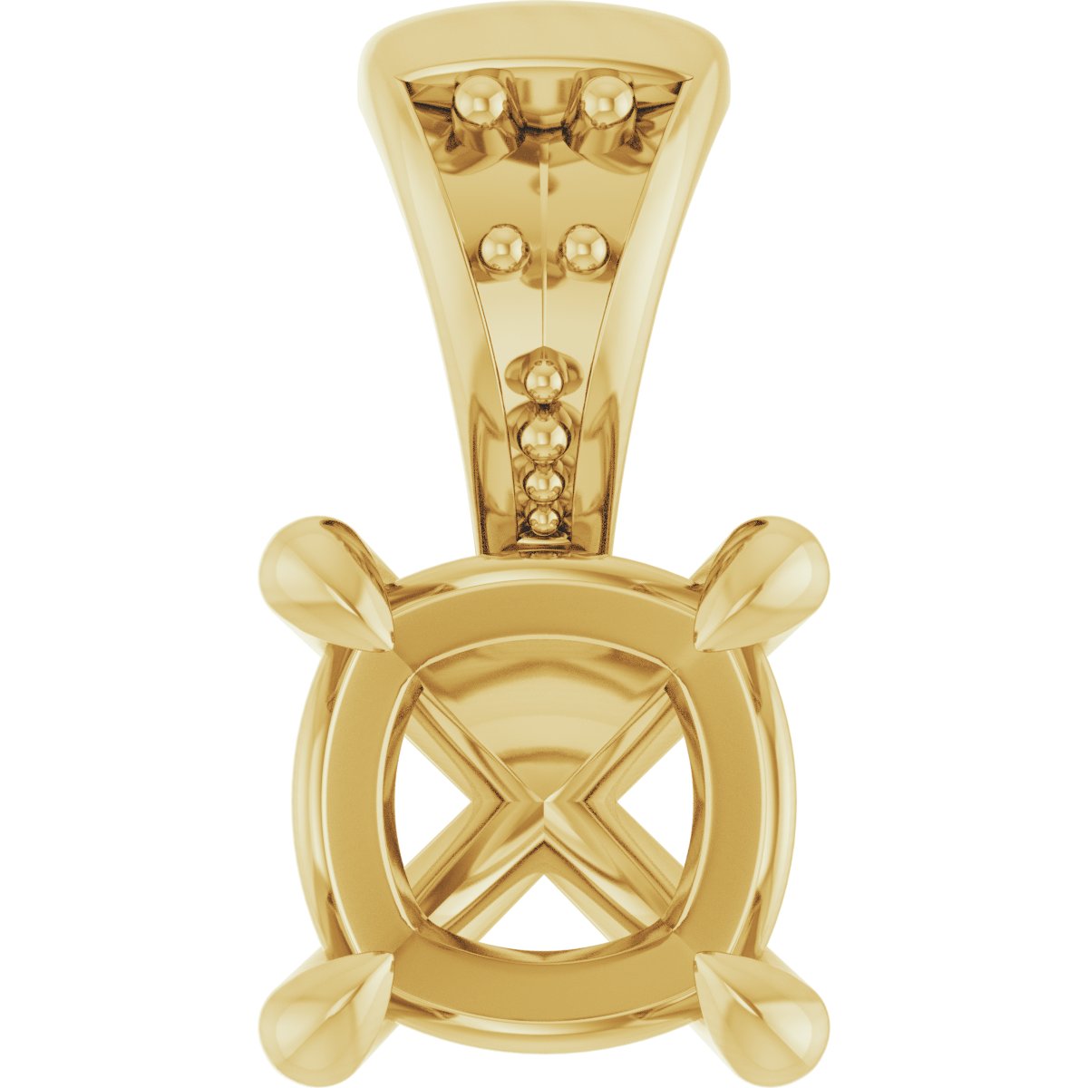 Accented Claw-Prong Pendant