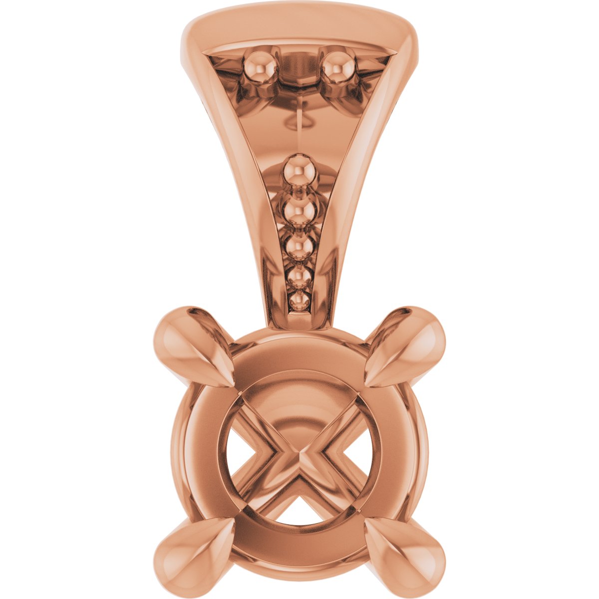 Accented Claw-Prong Pendant