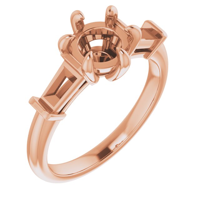 Claw-Prong Accented Engagement Ring or Band