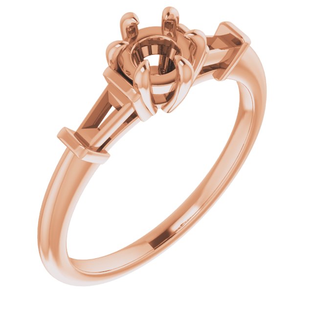 Claw-Prong Accented Engagement Ring or Band