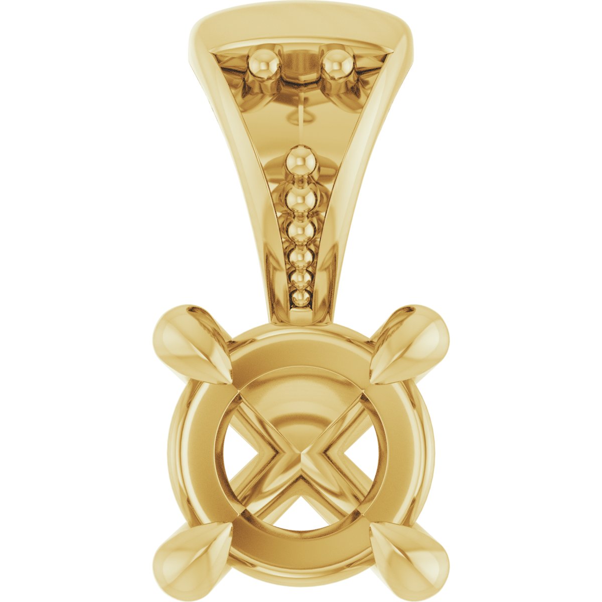 Accented Claw-Prong Pendant
