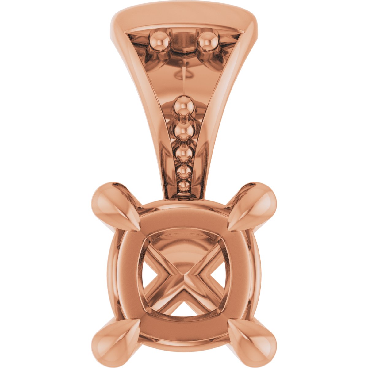 Accented Claw-Prong Pendant