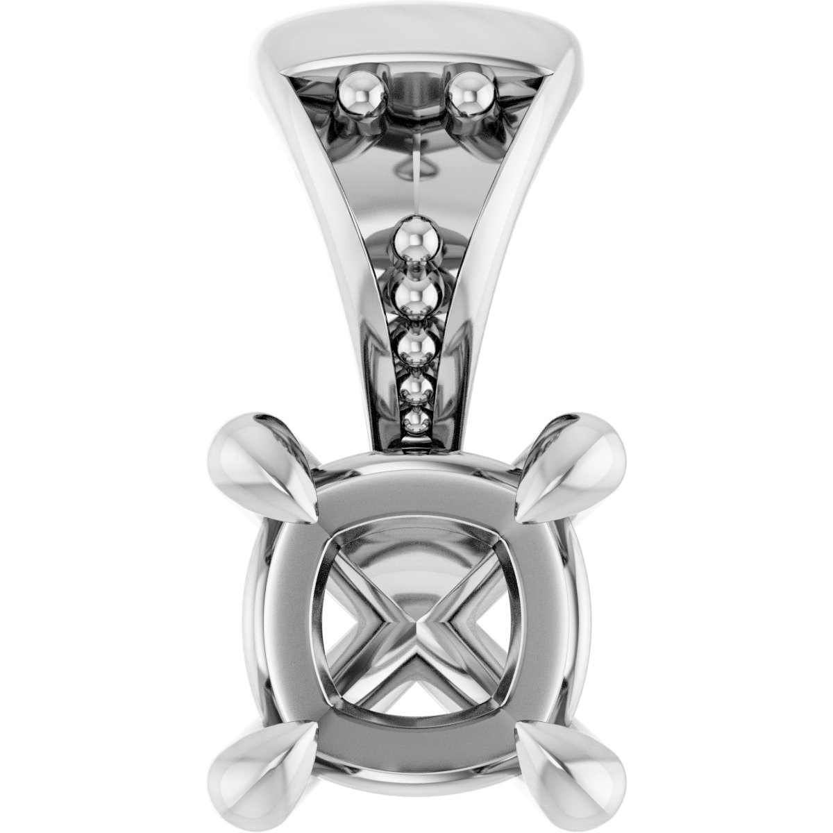 Accented Claw-Prong Pendant
