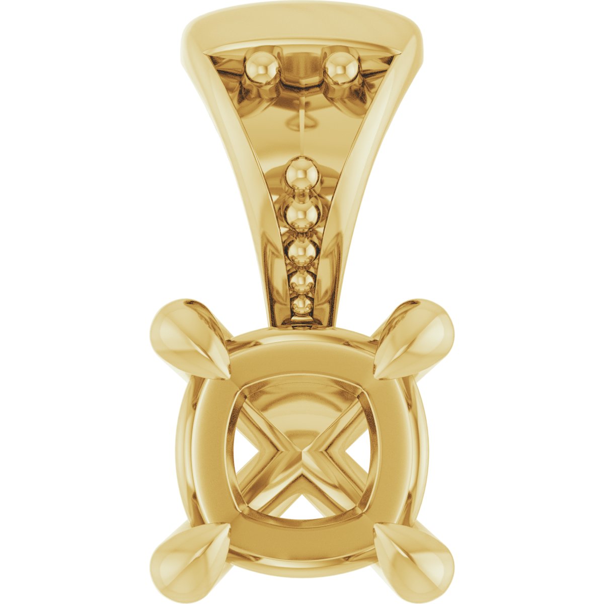 Accented Claw-Prong Pendant