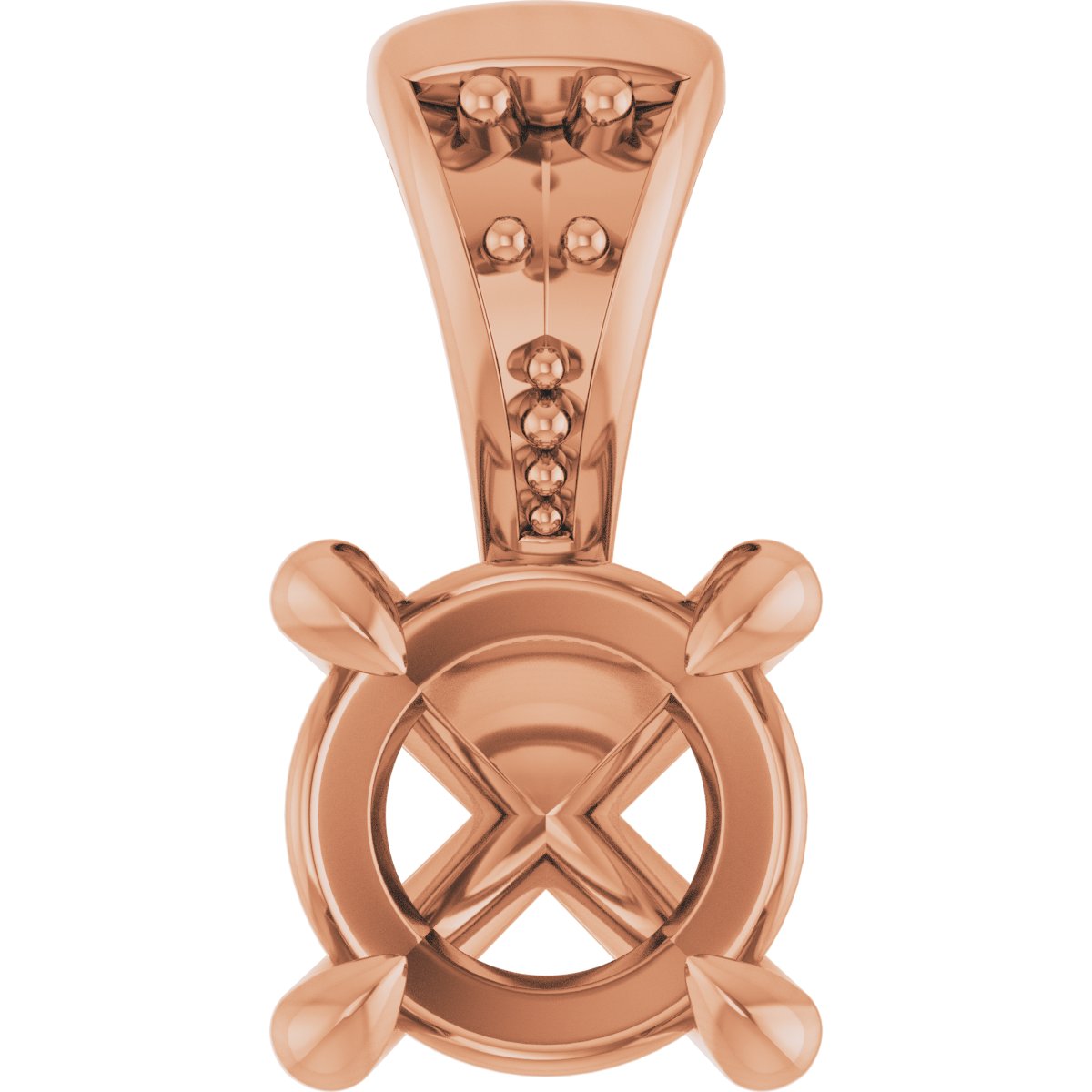 Accented Claw-Prong Pendant