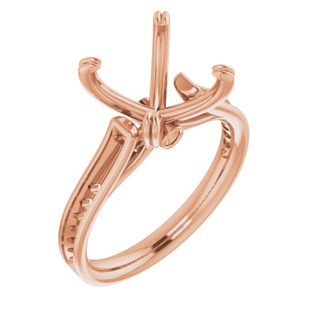 Accented Cathedral Engagement Ring