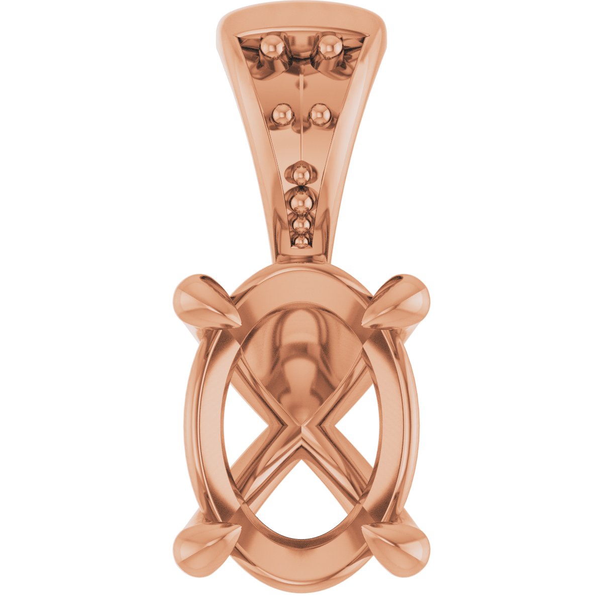 Accented Claw-Prong Pendant