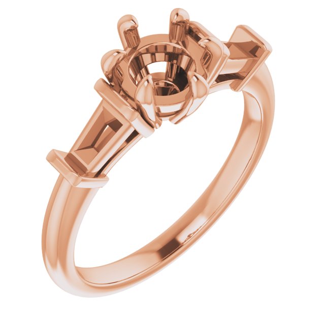 Claw-Prong Accented Engagement Ring or Band
