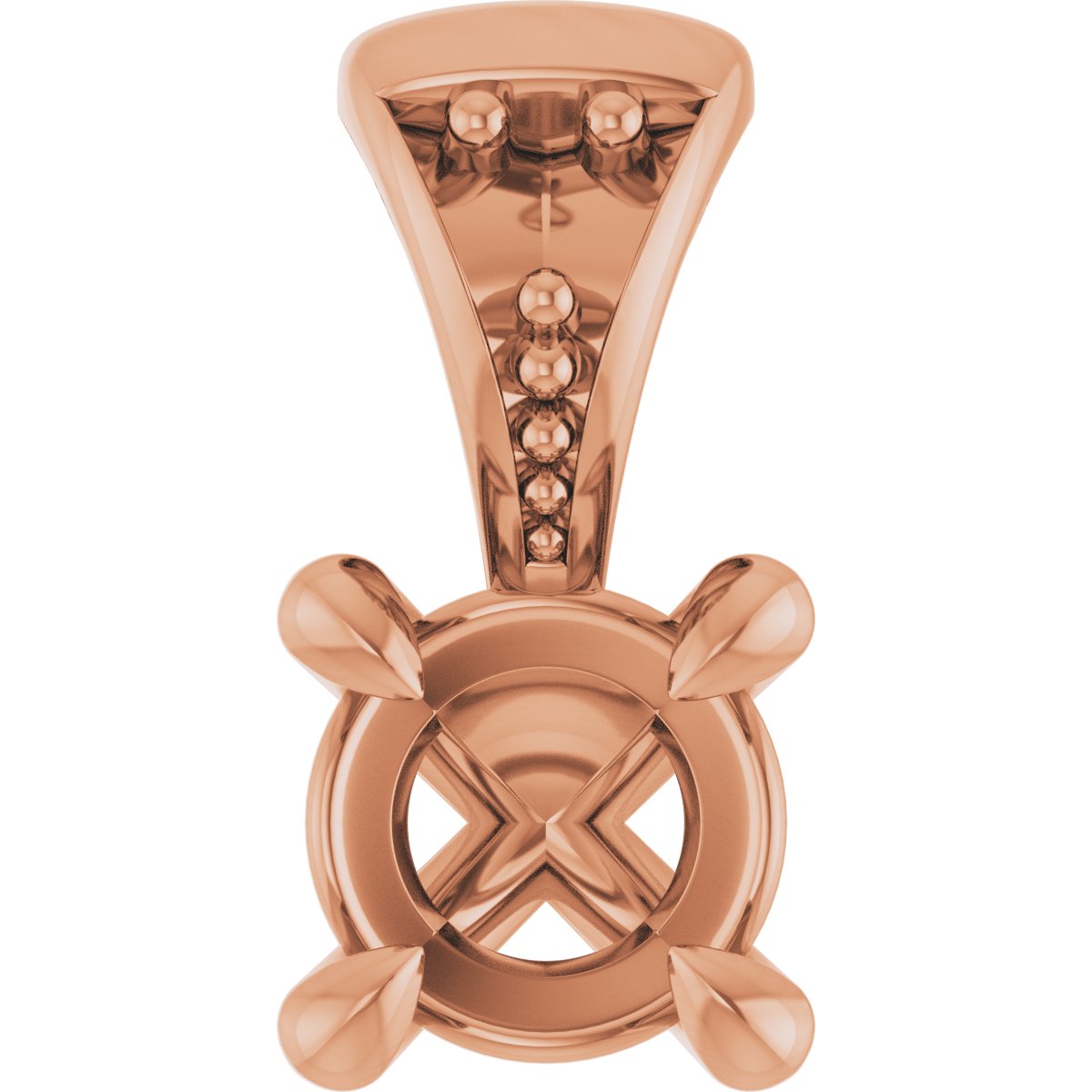 Accented Claw-Prong Pendant