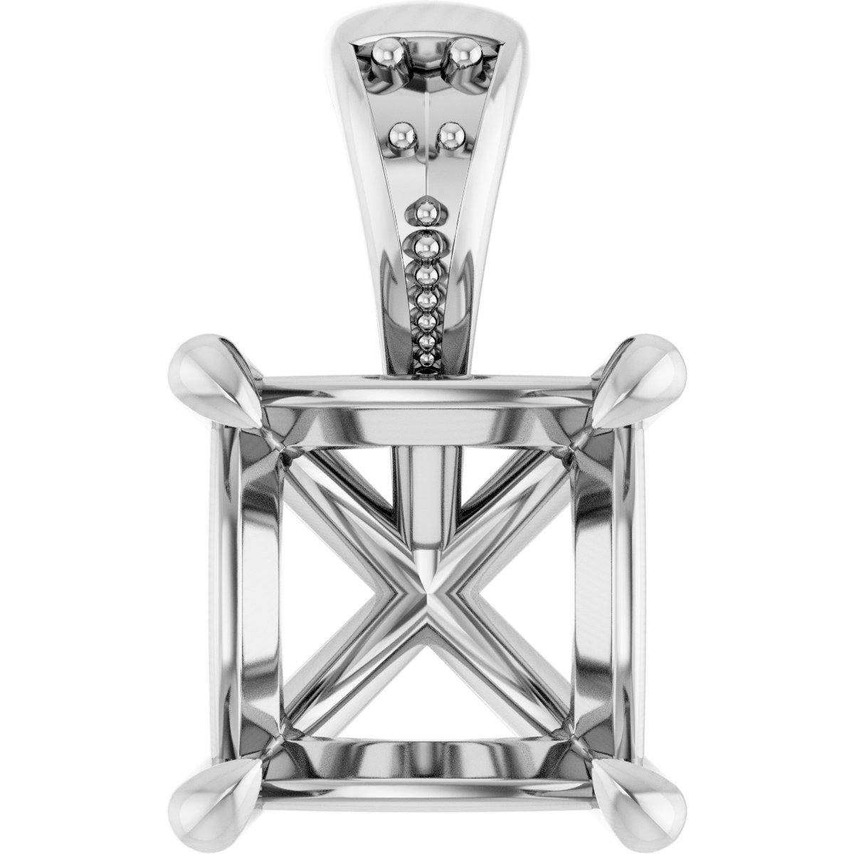 Accented Claw-Prong Pendant
