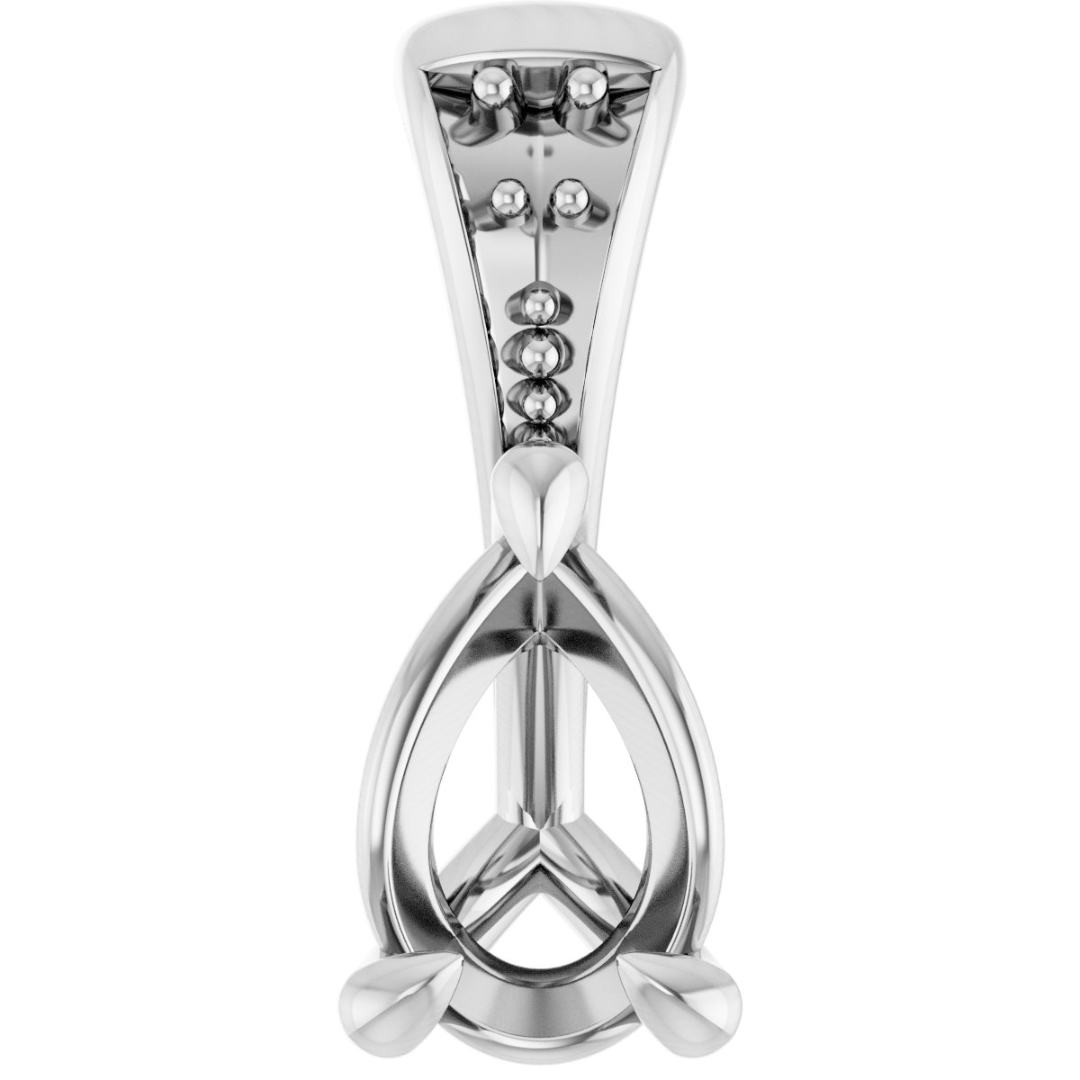 Accented Claw-Prong Pendant