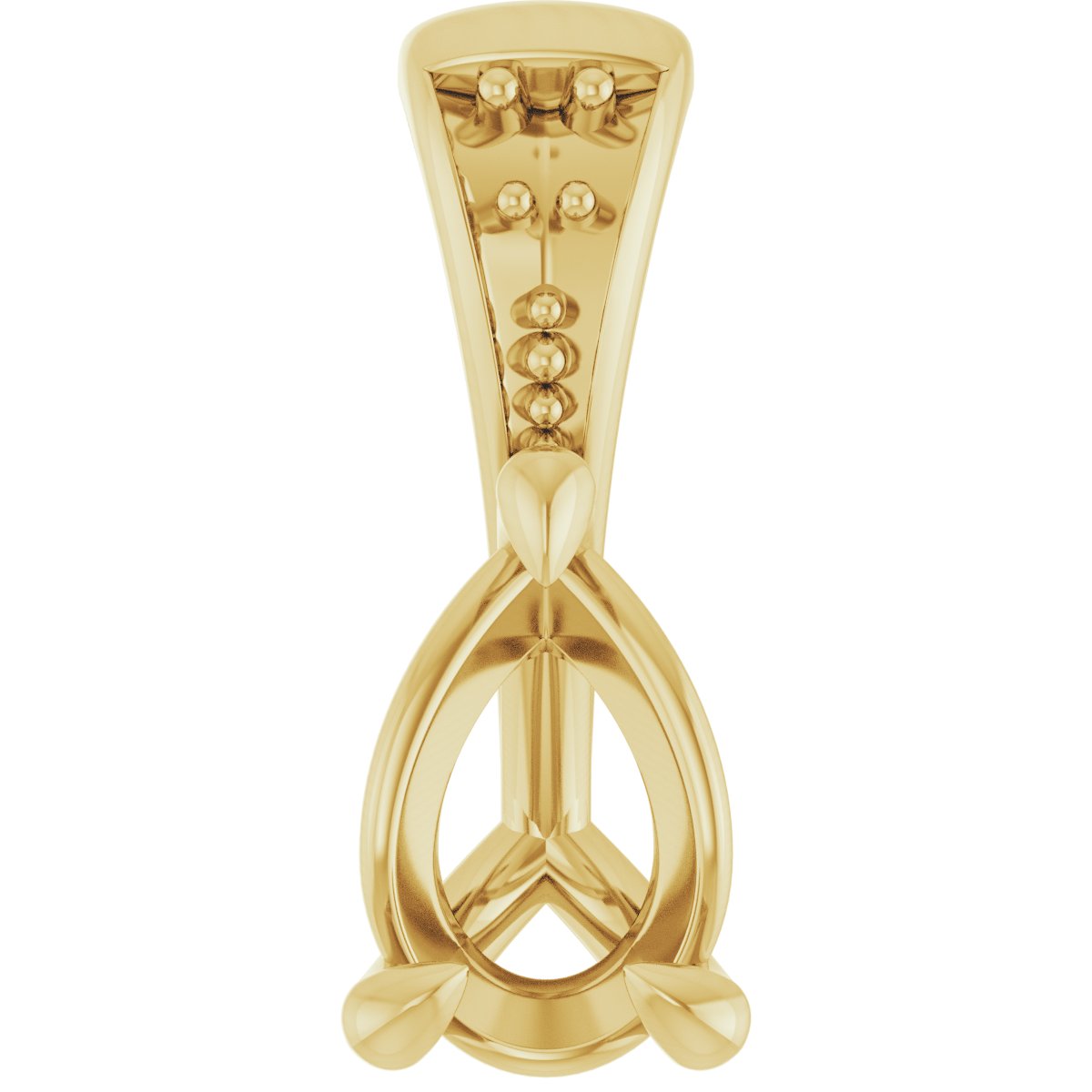 Accented Claw-Prong Pendant