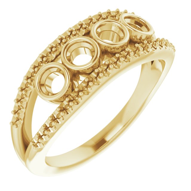 Family Negative Space Ring