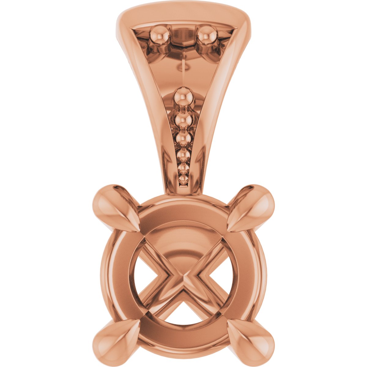 Accented Claw-Prong Pendant