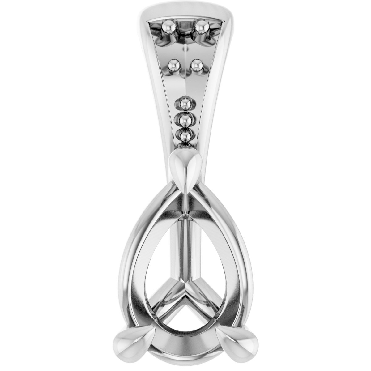 Accented Claw-Prong Pendant
