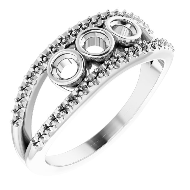 Family Negative Space Ring