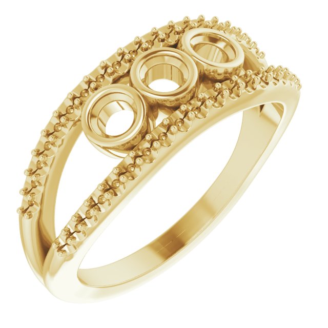 Family Negative Space Ring