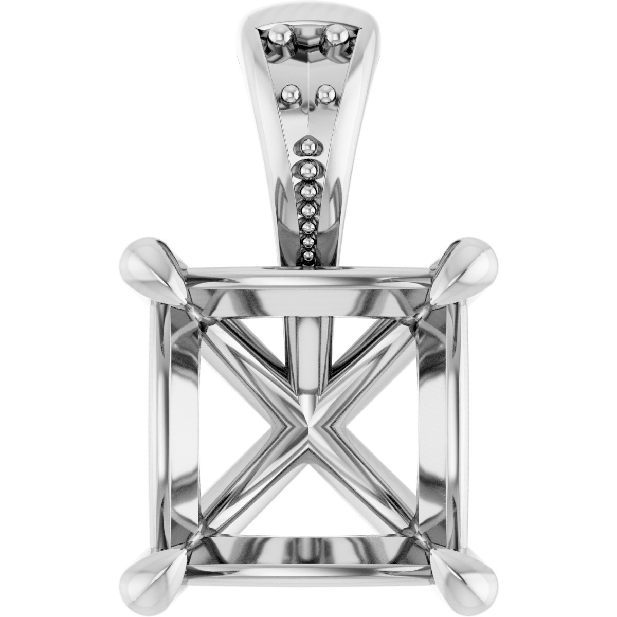 Accented Claw-Prong Pendant