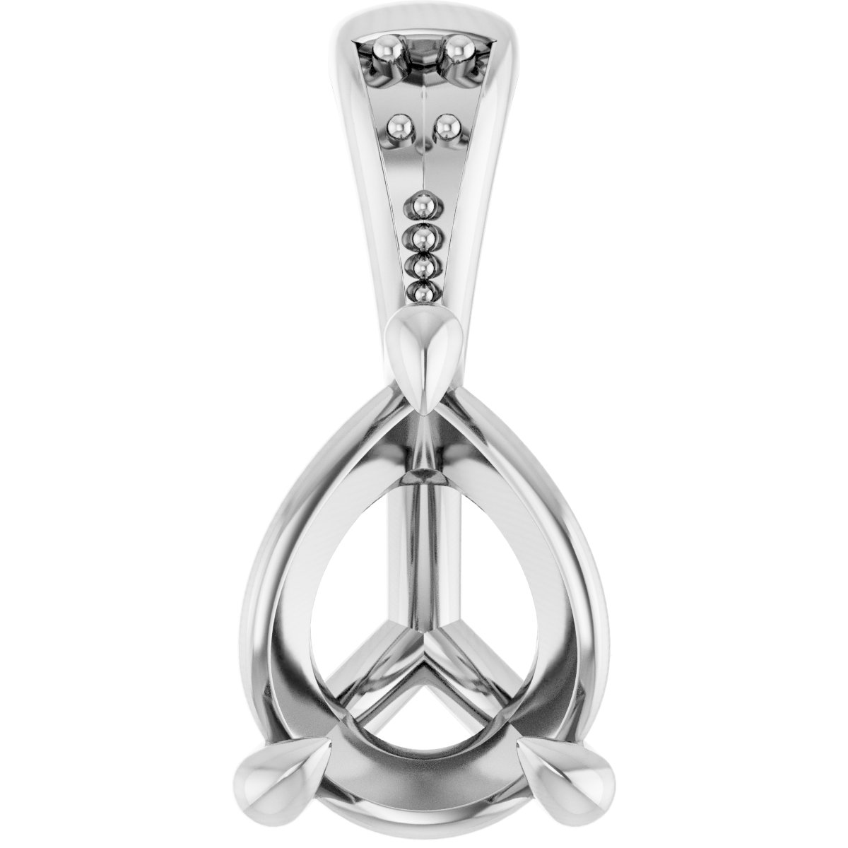 Accented Claw-Prong Pendant