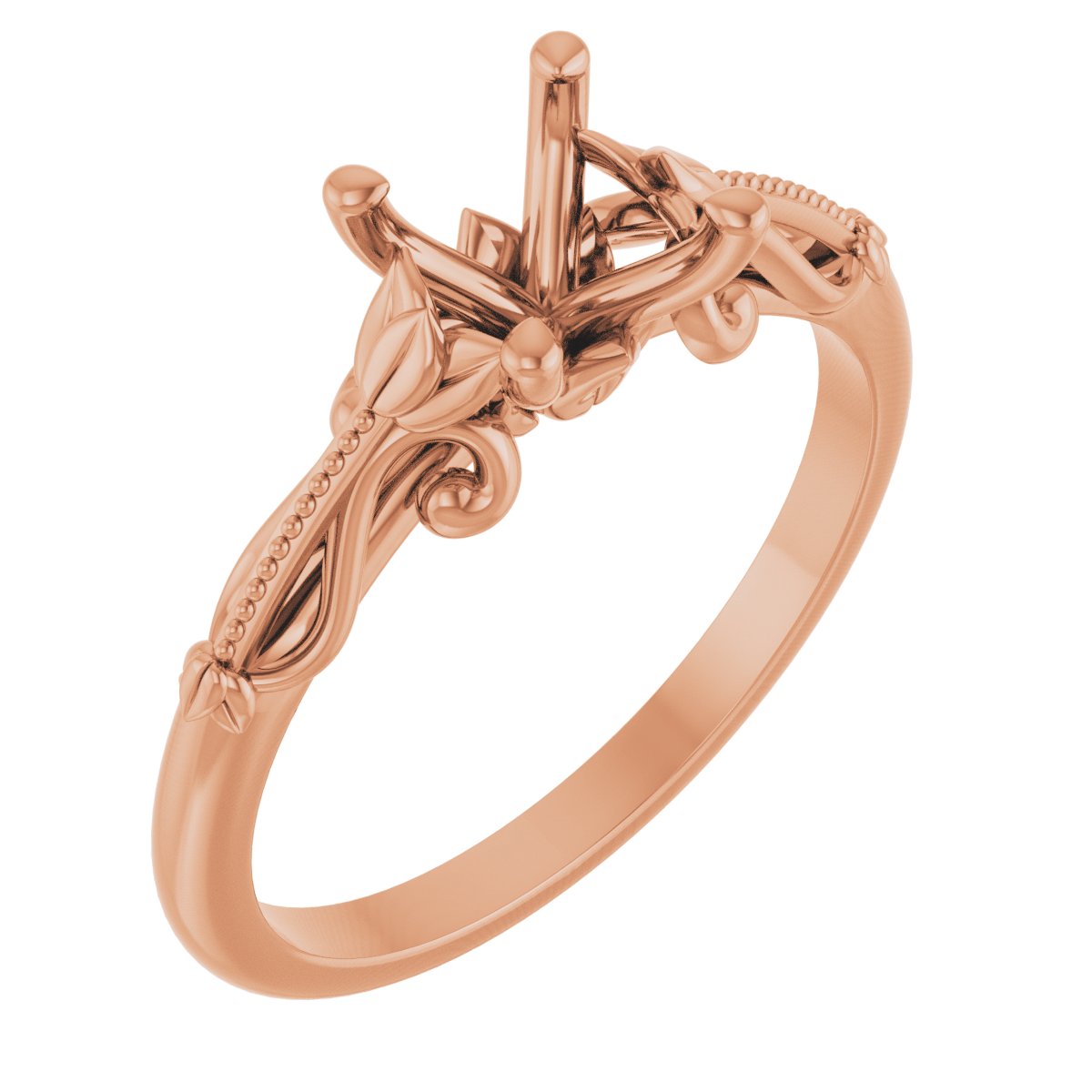 Solitaire Sculptural Engagement Ring or Band
