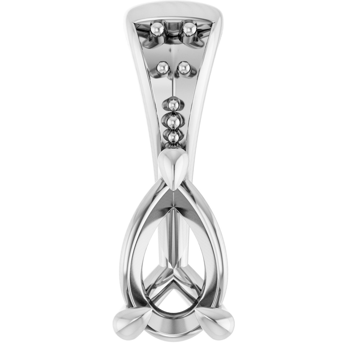 Accented Claw-Prong Pendant