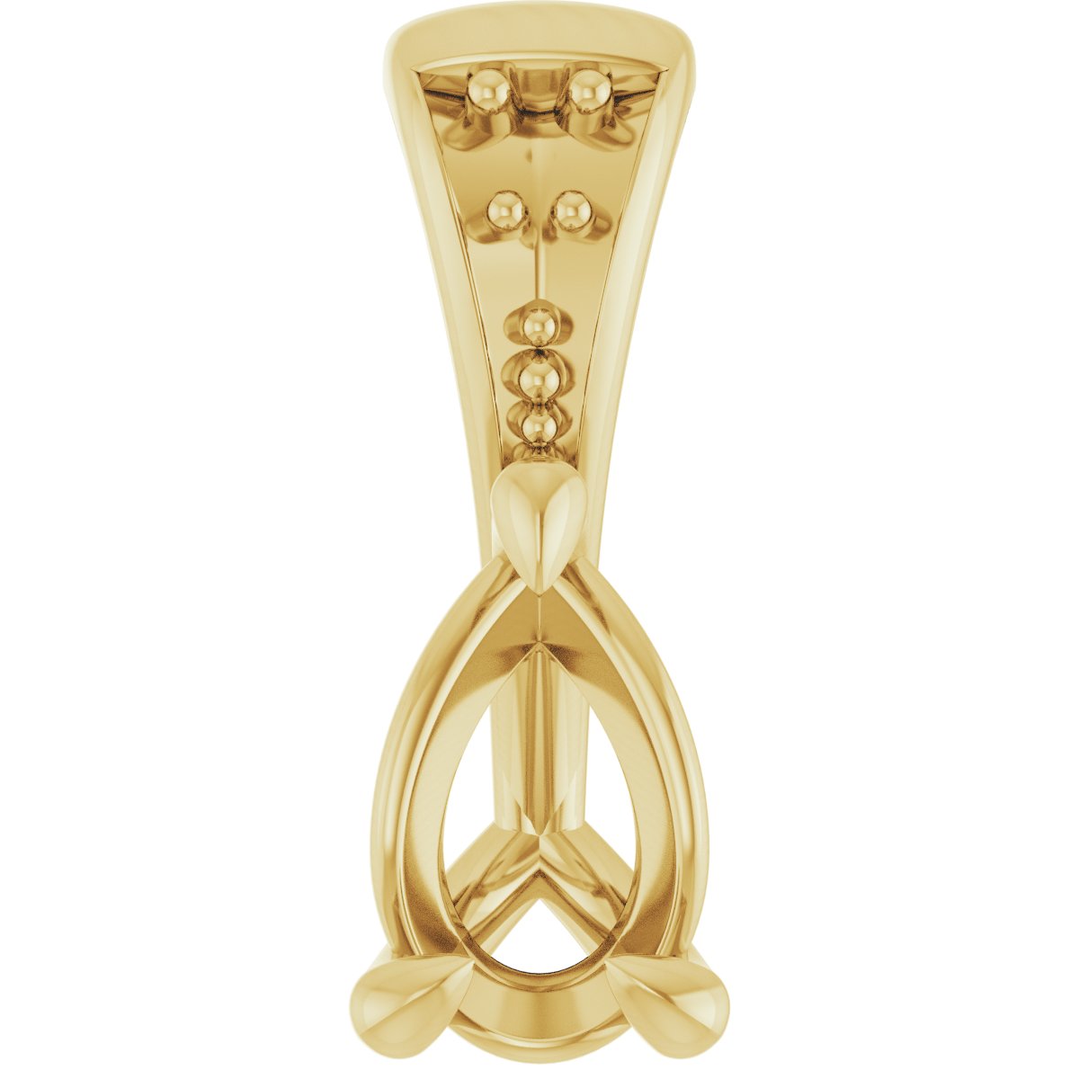 Accented Claw-Prong Pendant