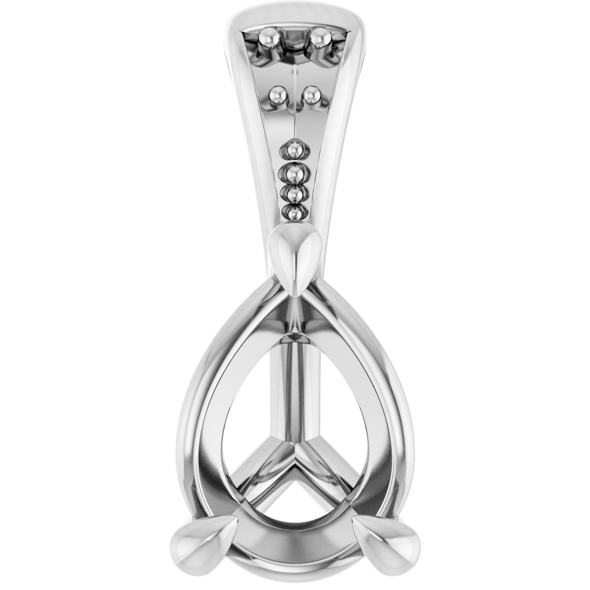 Accented Claw-Prong Pendant