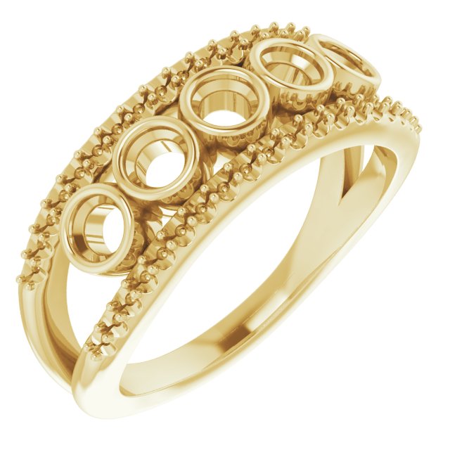 Family Negative Space Ring