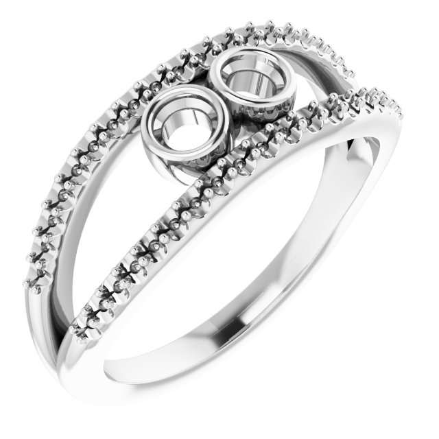 Family Negative Space Ring