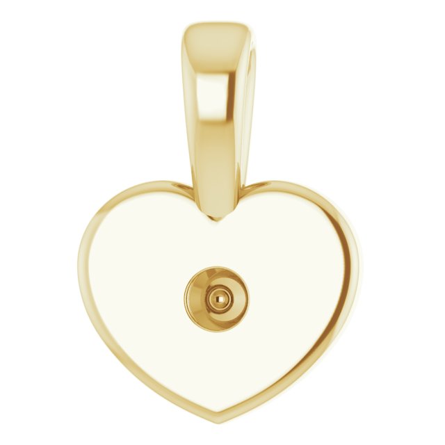 14K Yellow .01 CT Diamond Youth Heart Pendant Ref. 14715738