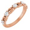 14K Rose .50 CTW Diamond Stackable Link Ring Ref 14773184