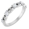 14K White Sapphire Stackable Link Ring Ref 14773045