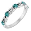 Platinum Chatham Created Alexandrite Stackable Link Ring Ref 14773263