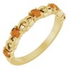 14K Yellow Citrine Stackable Link Ring Ref 14773462