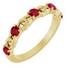 14K Yellow Ruby Stackable Link Ring Ref 14773182