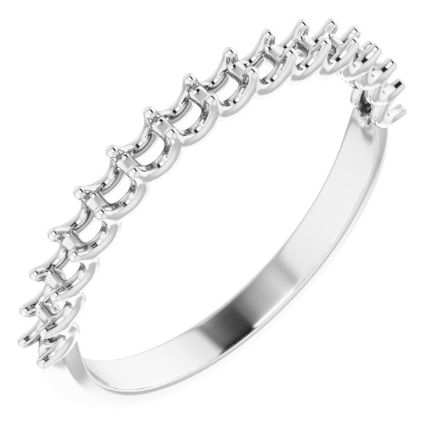 14K White 1/2 CTW Natural Diamond Matching Band