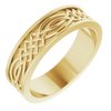 14K Yellow 6 mm Celtic Inspired Band Size 9 Ref 14193466