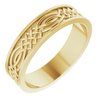 14K Yellow 6 mm Celtic Inspired Band Size 12 Ref 14193490