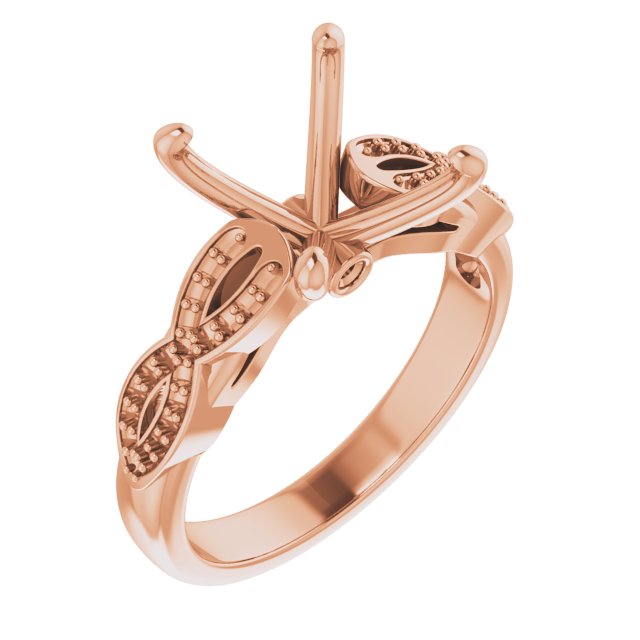 Accented Infinity-Inspired Engagement Ring