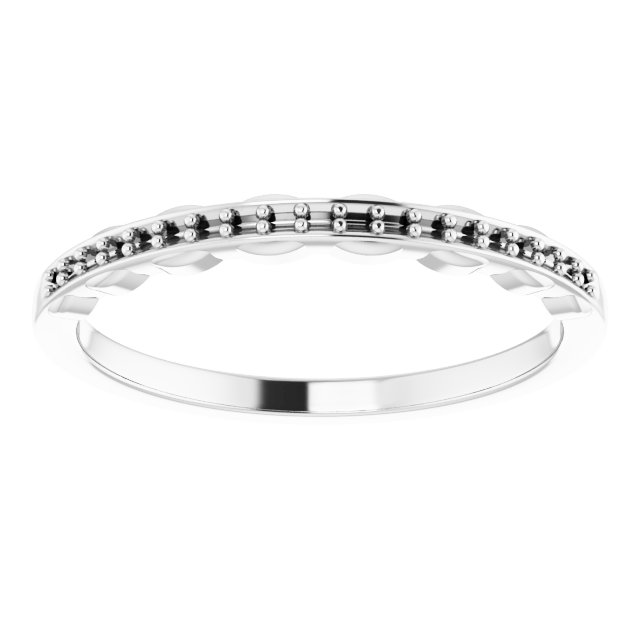 Band for 10x8 mm Emerald Ring view 3