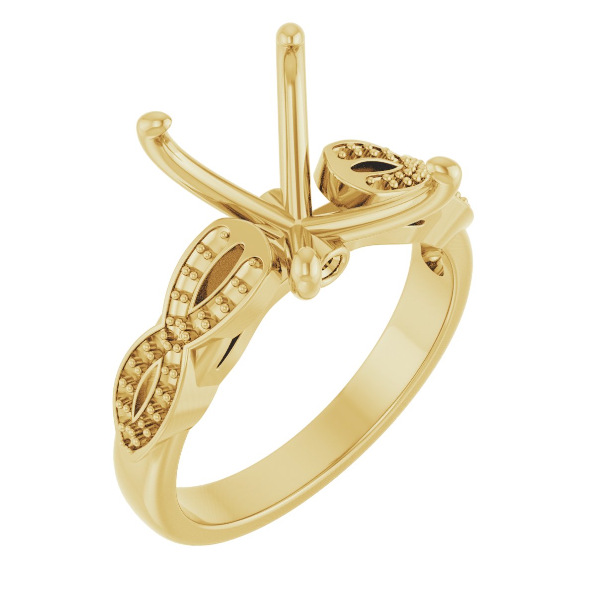 Accented Infinity-Inspired Engagement Ring