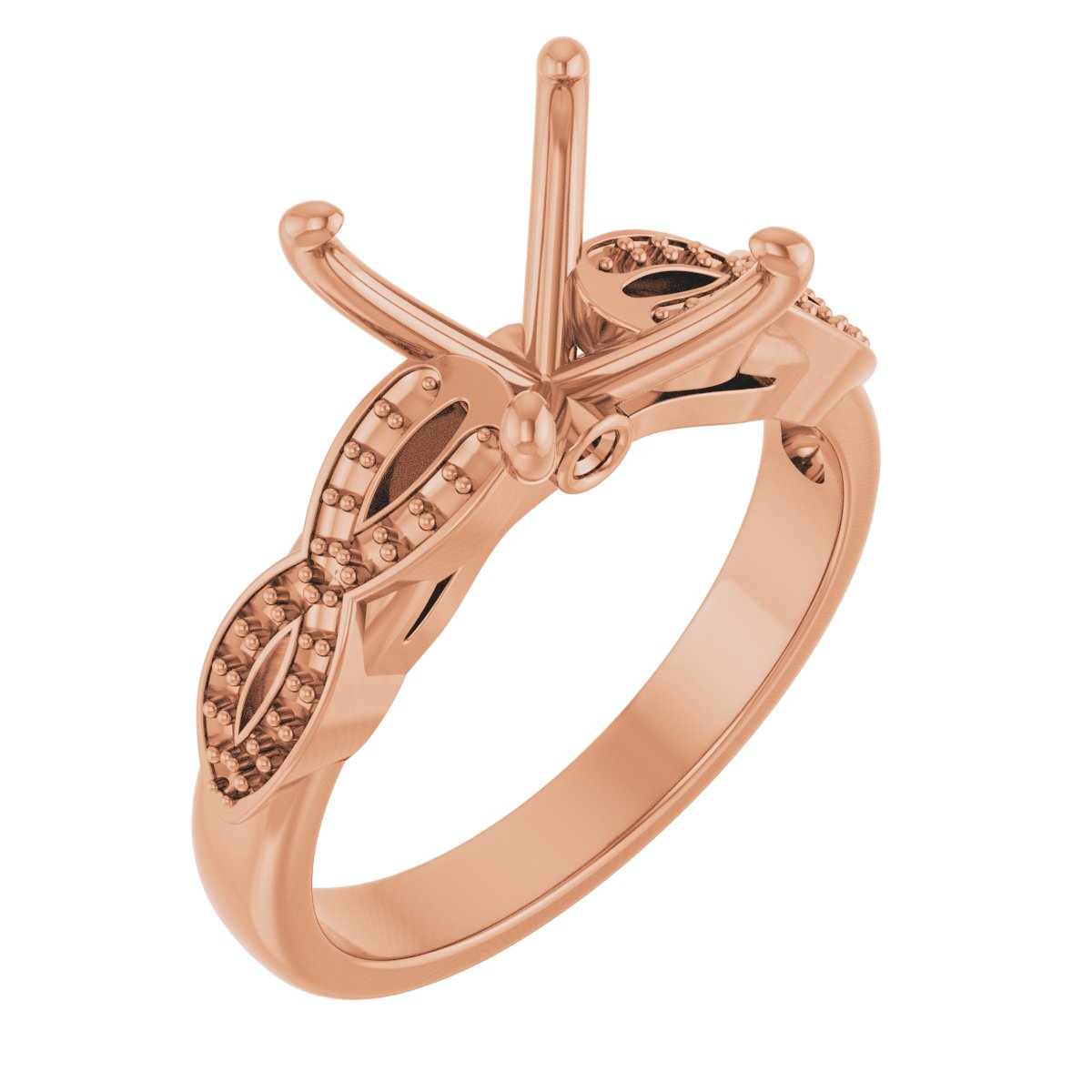 Accented Infinity-Inspired Engagement Ring