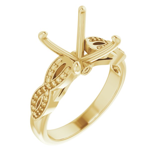 Accented Infinity-Inspired Engagement Ring