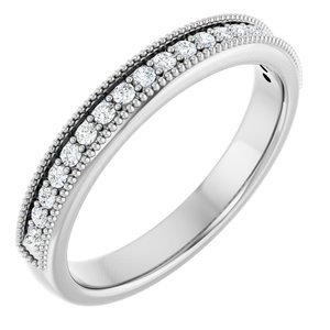 Eternity And Anniversary Bands | Milgrain Edge Anniversary Band