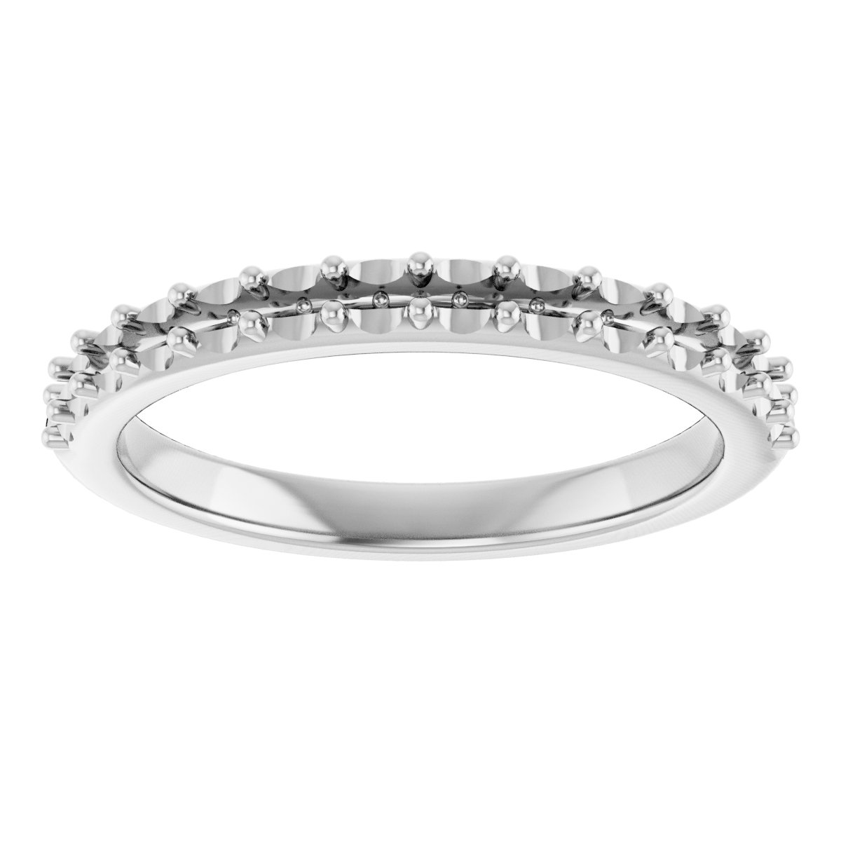 Band Mounting for 8x5 mm Pear Ring view 3
