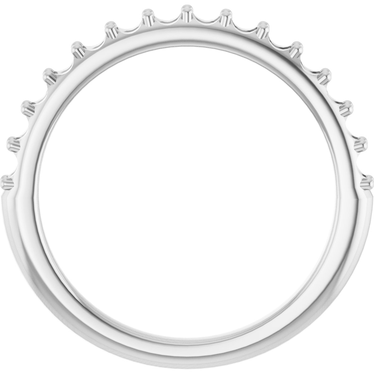 Band Mounting for 8x5 mm Pear Ring view 2